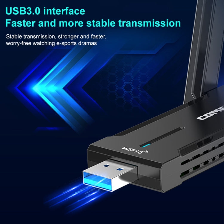 COMFAST 972AX 5400Mbps WiFi6 Free Drive USB Wireless Network Card, 972AX COMFAST 972AX 5400Mbps WiFi6 Free Drive USB Wireless Network Card, 972AX